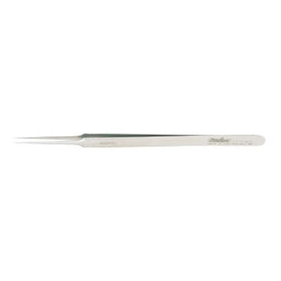 Miltex Forcep Micro Swiss Jewelers 4-3/8" Fn Tp Serrated Strt Flt #5/Micro SS/NMgntc Each - Integra Miltex - 17-305X