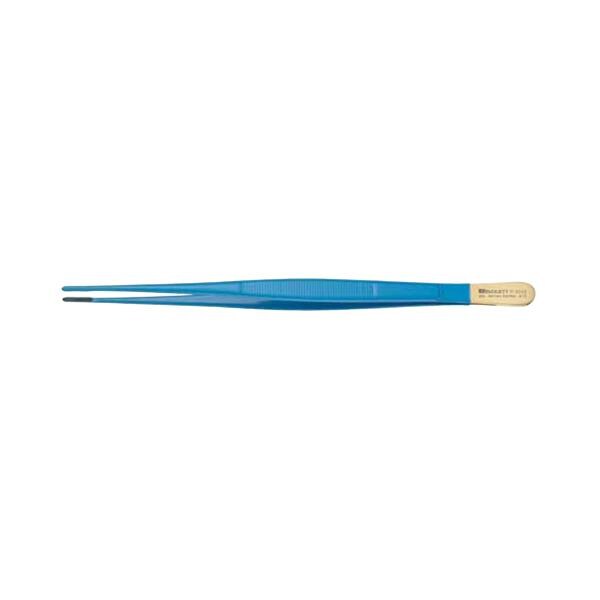 Miltex Forcep Dressing Crow Padgett 9" Blunt Cross Serrated Tungsten Carbide Each - Integra Miltex - PM-9043