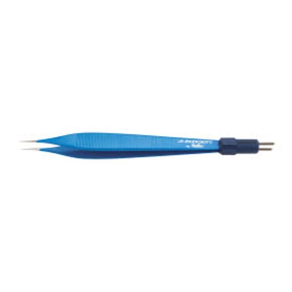 Miltex Forcep Adson Padgett 4-1/4" Needle Tip Blue Stainless Steel/Insulated/Bipolar Each - Integra Miltex - PM-9410