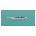 Miltex Forcep Tissue Bishop-Hartman Iris 3-3/8" 0.7mm Straight 1x2 Teeth SS Each - Integra Miltex - 18-868