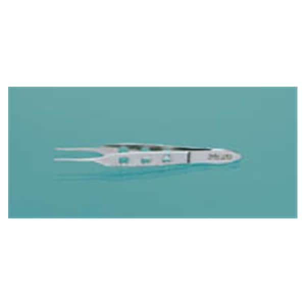 Miltex Forcep Tissue Bishop-Hartman Iris 3-3/8" 0.7mm Straight 1x2 Teeth SS Each - Integra Miltex - 18-868