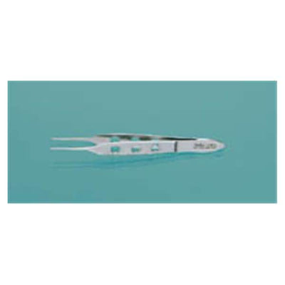 Miltex Forcep Tissue Bishop-Hartman Iris 3-3/8" 0.7mm Straight 1x2 Teeth SS Each - Integra Miltex - 18-868