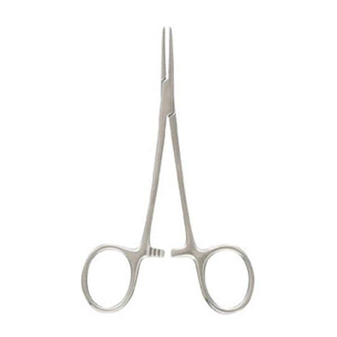 Miltex Forcep Halstead 5" Straight Stainless Steel Disposable 50/pk - Integra Miltex - ST7-2
