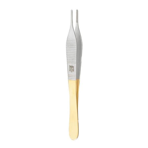 Miltex Forcep Dressing Adson 4-3/4" Cross Serrated Tungsten Carbide Each - Integra Miltex - 6-118TC