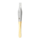 Miltex Forcep Dressing Adson 4-3/4" Cross Serrated Tungsten Carbide Each - Integra Miltex - 6-118TC