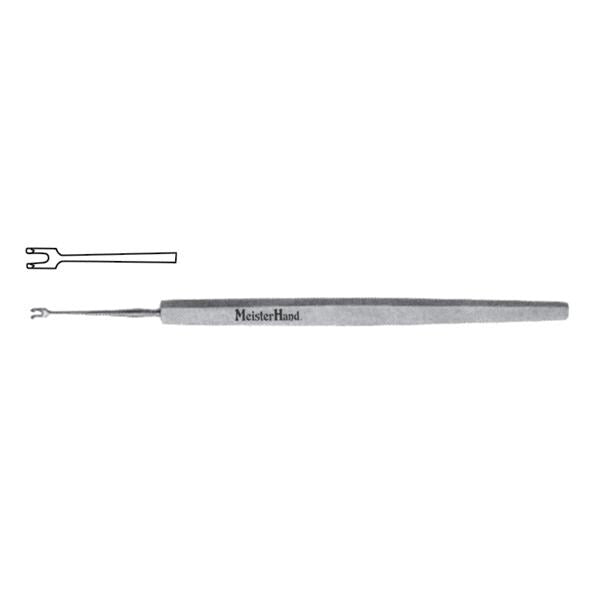 Miltex Hook Fixation Guthrie Meister-Hand 5" 1.5mm Sharp/Wide 2Prng Stainless Steel Each - Integra Miltex - MH18-416