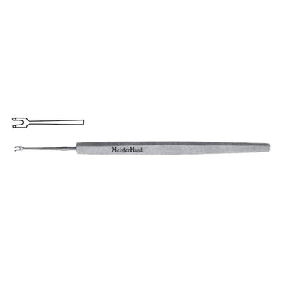 Miltex Hook Fixation Guthrie Meister-Hand 5" 1.5mm Sharp/Wide 2Prng Stainless Steel Each - Integra Miltex - MH18-416