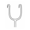 Miltex Hook Skin Joseph Meister-Hand 6-1/4" 10mm Sharp Double Prongs Stainless Steel Each - Integra Miltex - MH21-160