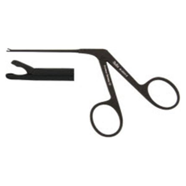 Miltex Forcep Micro Alligator 3-1/4" 0.5mm Wide Oval Cup Ebony Finish Each - Integra Miltex - 19-2090-B