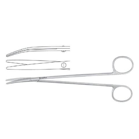 Miltex Scissors Metzenbaum Meister-Hand 7" Blunt/Blunt Curved Stainless Steel Each - Integra Miltex - MH5-182