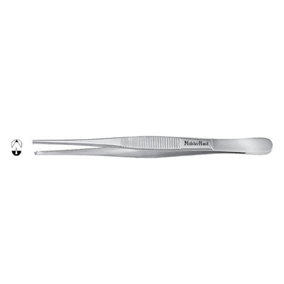 Miltex Forcep Tissue Meister-Hand 5" Straight 1x2 Teeth Stainless Steel Each - Integra Miltex - MH6-42