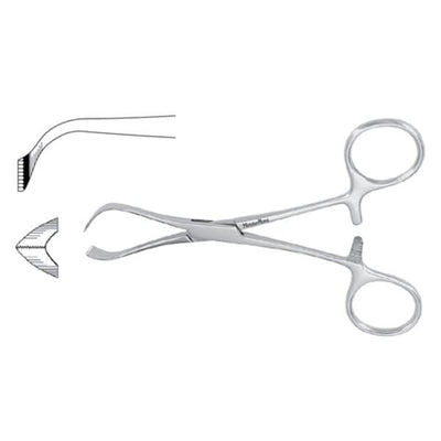 Miltex Clamp Towel Lorna Meister-Hand 5-1/4" Stainless Steel Each - Integra Miltex - MH7-515