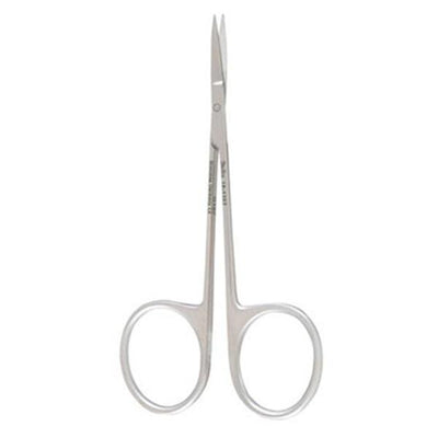 Miltex Scissors Iris 3-1/2" Smooth Straight 15mm Stainless Steel Each - Integra Miltex - 18-1392