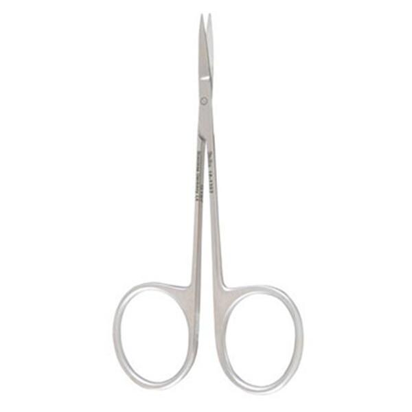 Miltex Scissors Iris 3-1/2" Smooth Straight 15mm Stainless Steel Each - Integra Miltex - 18-1392