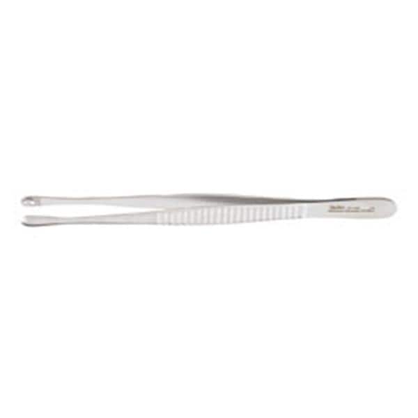 Miltex Forcep Tissue Russian 6" Straight 8x8 Side Grasping Teeth Stainless Steel Each - Integra Miltex - 6-142