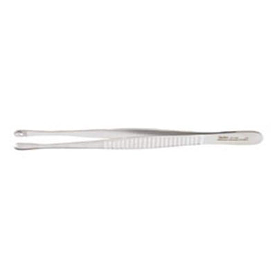 Miltex Forcep Tissue Russian 6" Straight 8x8 Side Grasping Teeth Stainless Steel Each - Integra Miltex - 6-142