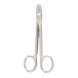 Miltex Scissors Wire Cutting 4-1/4" 1 Serrated Blade Curved Stainless Steel Each - Integra Miltex - 9D-134
