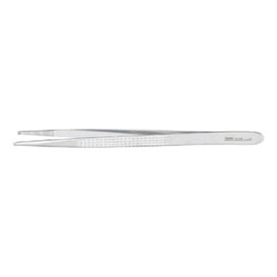 Miltex Forcep Tissue Bonney 7" Serrated Straight 1x2 Teeth Stainless Steel Eachch - Integra Miltex - 6-148