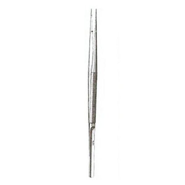 Miltex Forcep Micro Rhoton 7" 0.7mm Tying Platform Straight Stainless Steel Each - Integra Miltex - 17-1100