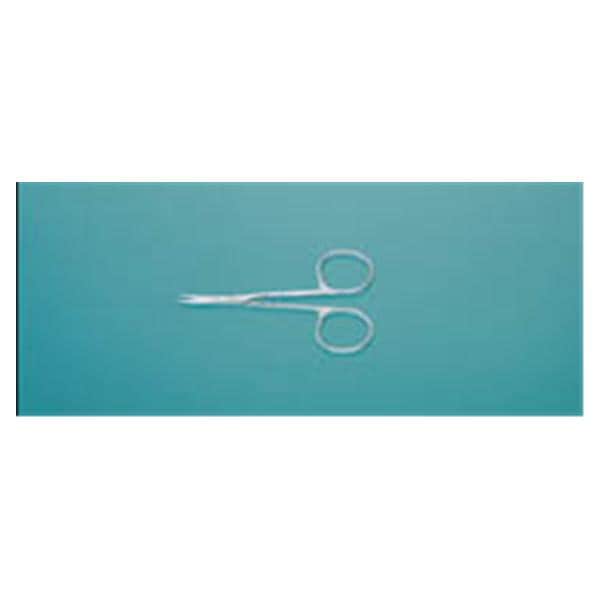 Miltex Scissors Iris 3-1/2" Smooth Curved 20mm Stainless Steel Each - Integra Miltex - 18-1398