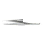 Miltex Forcep Dressing 4" 0.5mm Wide Tip Serrated Tips Straight Stainless Steel Each - Integra Miltex - 18-779