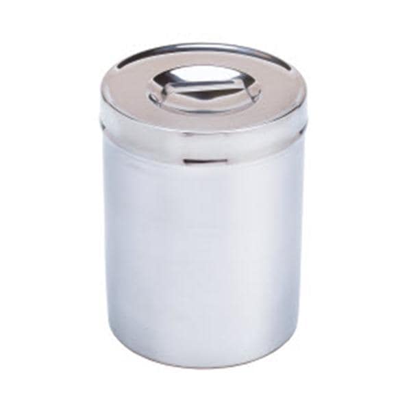 Miltex Jar Dressing 2qt Silver Stainless Steel With Cover Each - Integra Miltex - 3-954