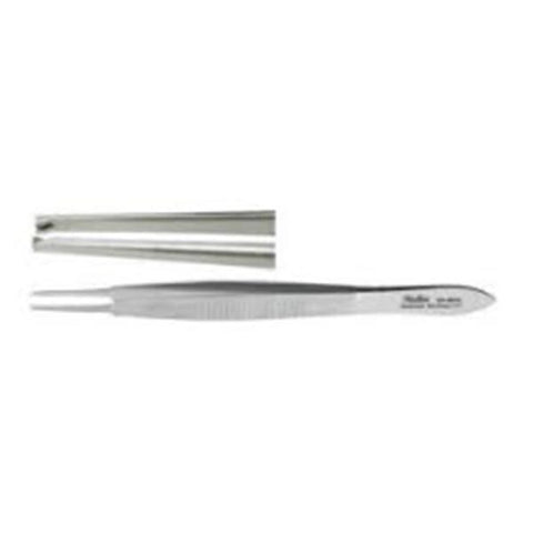 Miltex Forcep Stevens Iris 4" 1mm Wide Tip Straight 1x2 Teeth Stainless Steel Each - Integra Miltex - 18-804