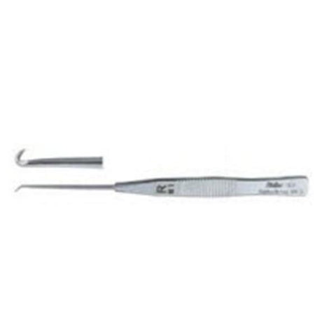 Miltex Hook Phlebectomy Phlebectomy Mueller 5-1/4" Right/#3 Blnt Flt Hndl 1Prng SS Each - Integra Miltex - 10323