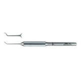 Miltex Hook Phlebectomy Phlebectomy Ramelet 4" Left/#1 Angled Sh/Fn Shrt/Rnd Hndl SS Each - Integra Miltex - 10361