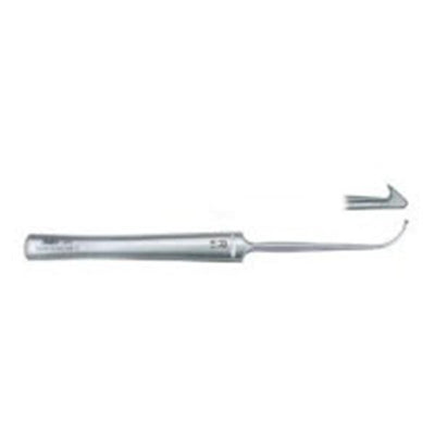 Miltex Hook Phlebectomy Phlebectomy Oesch 6-1/2" Right/#1 Sm Brb Tp Rctnglr Hndl SS Each - Integra Miltex - 10371