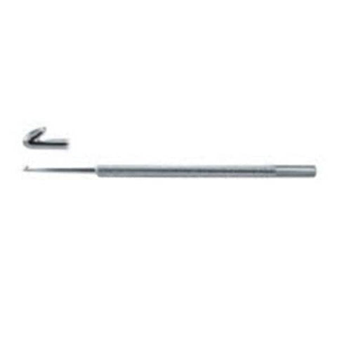 Miltex Hook Phlebectomy Crochet Phlebectomy 6" #8 1.55mm Blunt Round Tip 1Prng SS Each - Integra Miltex - 10412