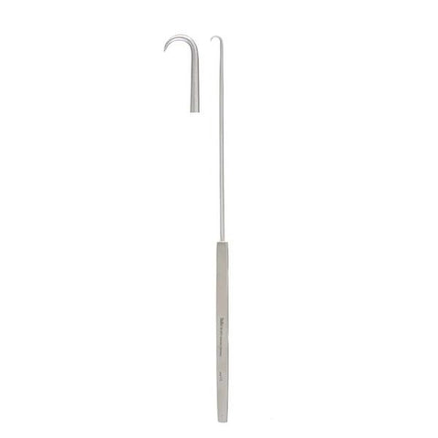 Miltex Hook Uterine Tenaculum Emmett 9" Small/#1 Half Curve Sharp Point SS Each - Integra Miltex - 30-951