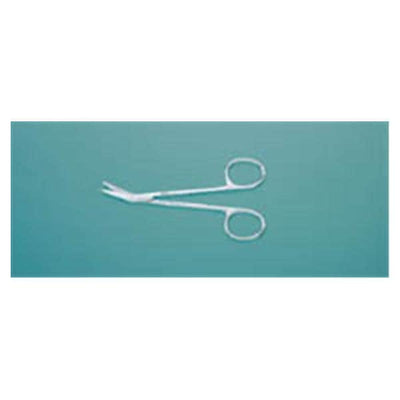 Miltex Scissors Stitch 4-1/2" Sharp/Blunt Angled Standard Stainless Steel Each - Integra Miltex - 9-108