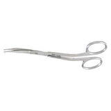 Miltex Scissors Goldman-Fox 5" Serrated Curved Stainless Steel Each - Integra Miltex - 5D-322