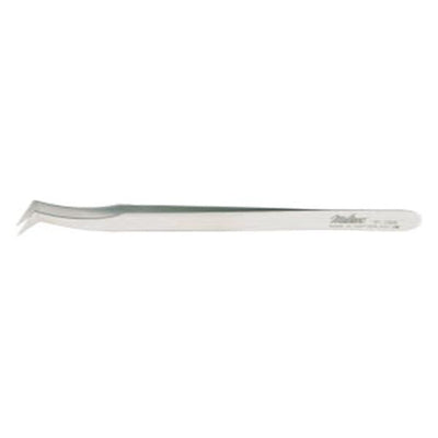 Miltex Forcep Jewelers Swiss 4-1/2" Serrated Pickup Style Flat #6 SS/NMgntc Each - Integra Miltex - 17-306
