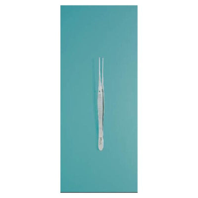 Miltex Forcep Tissue Semken 5" Straight 1x2 Teeth Stainless Steel Each - Integra Miltex - 6-106
