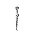 Miltex Forcep Chalazion Lambert 3-1/2" Stainless Steel Each - Integra Miltex - 18-1174