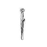 Miltex Forcep Chalazion Lambert 3-1/2" Stainless Steel Each - Integra Miltex - 18-1174