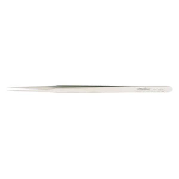 Miltex Forcep Jewelers Swiss 4-3/4" Serrated Straight Flat #2 SS/NMgntc Each - Integra Miltex - 17-302