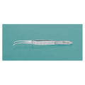 Miltex Forcep Tissue Iris 4" 0.8mm Wide Tip Half Curve 1x2 Teeth Stainless Steel Each - Integra Miltex - 18-788