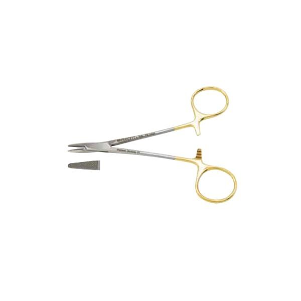 Miltex Holder Needle Derf 4-3/4" Serrated Jaw Tungsten Carbide Each - Integra Miltex - 8-4TC
