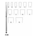 Miltex Osteotome Bone Sheehan 6-1/4" 2mm Wide Tip Straight Hexagon Handle SS Each - Integra Miltex - 21-205-2