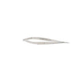 Miltex Scissors Microsurgical 6" Flat/Sharp/Sharp Curved 8mm Stainless Steel Each - Integra Miltex - 17-2040