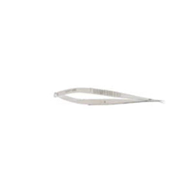Miltex Scissors Microsurgical 6" Flat/Sharp/Sharp Curved 8mm Stainless Steel Each - Integra Miltex - 17-2040