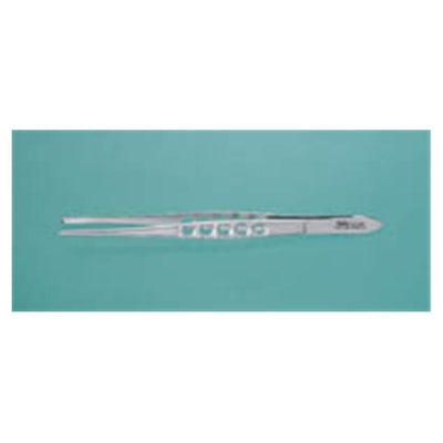 Miltex Forcep Tissue 5-1/2" Straight 1x2 Teeth Lightweight Stainless Steel Each - Integra Miltex - 6-44XL