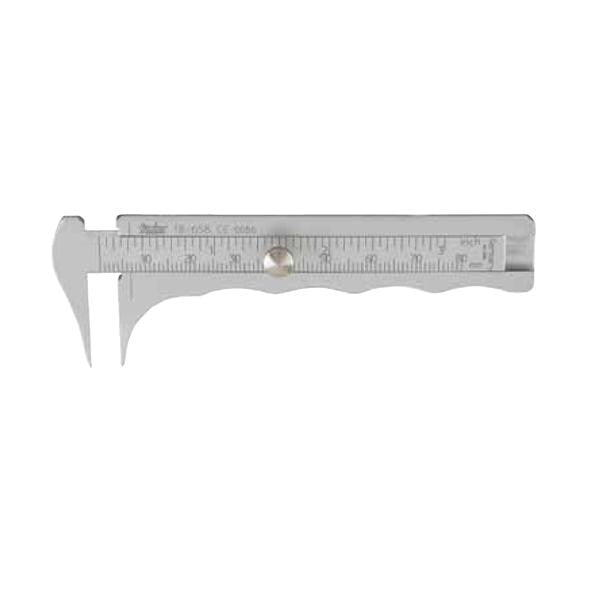 Miltex Caliper Jameson 3-3/4" Thin Tip Graduated mm/Inches Chrome Each - Integra Miltex - 18-658