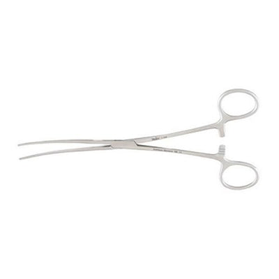Miltex Forcep Bainbridge 7-1/4" Longitudinal Serrated Curved Stainless Steel Each - Integra Miltex - 7-236