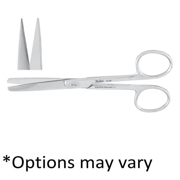 Miltex Scissors Operating 5" Sharp/Sharp Straight Standard Stainless Steel Each - Integra Miltex - 5-4