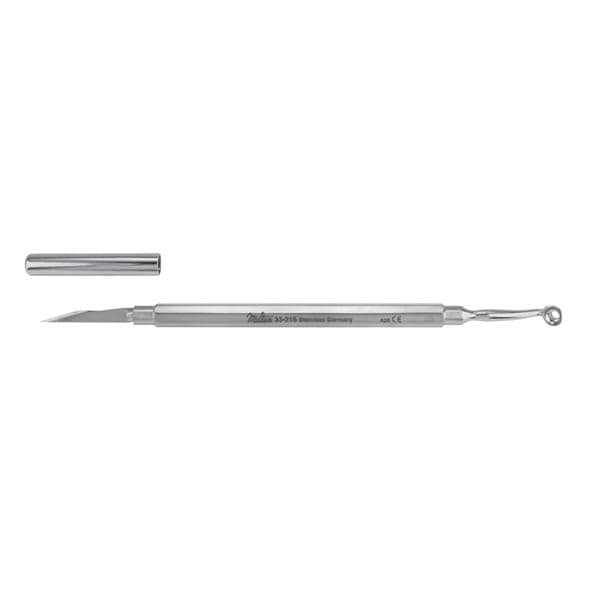 Miltex Extractor Comedone Greg 5" Interchangeable #65 Lancet Blade 1Fen Cp/Chck SS Each - Integra Miltex - 33-215