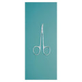 Miltex Scissors Surgical Biro Naevus 4" Sharp Outside Edges Angled on Flat SS Each - Integra Miltex - 33-240